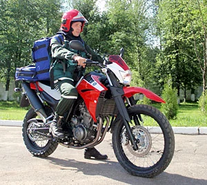 Спасатели станут ездить на мотоциклах