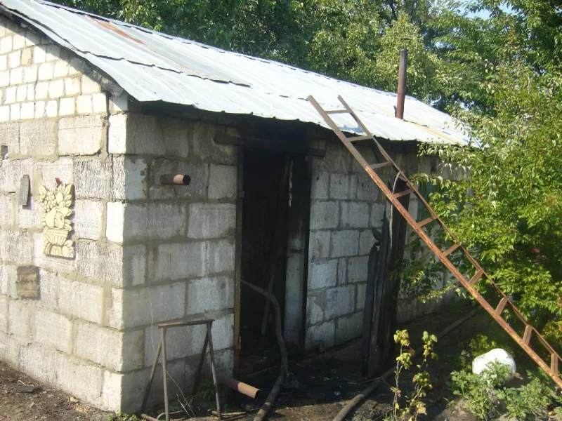 Пожар в гараже
