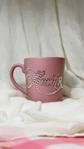 Кружечки подарочные инкрустированыые стразами