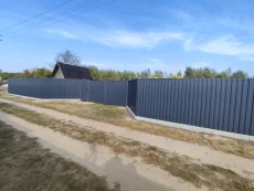 Установка забора