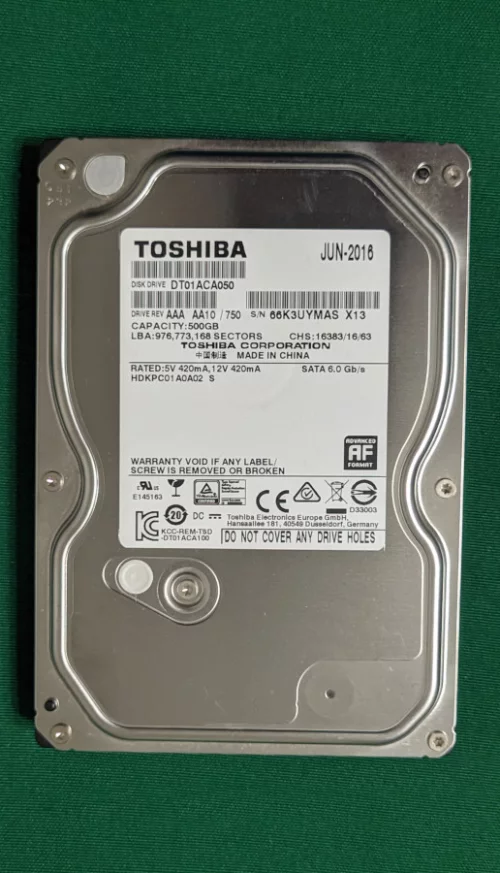 Жесткий диск Toshiba 500 GB