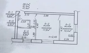 2-комнатная квартира по ул. Семёнова, д. 22