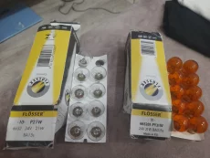 Лампочки FLOSSER 24В H7 70W - 2 шт, P21W-9 шт, PY21W-10 шт, 50р