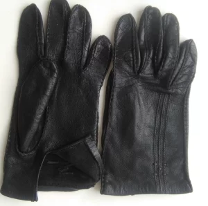 Перчатки без подкладки, натуральная кожа