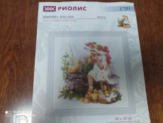 Вышивка крестом (схема+образцы ниток)