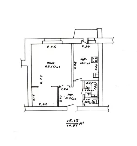 Однокомнатная квартира на ул. Октябрьская, д. 173 а