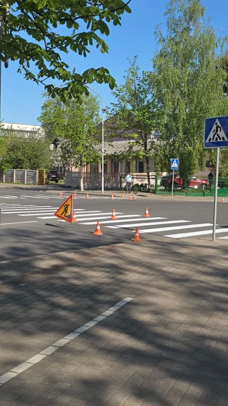 В городе активно обновляют дорожную разметку