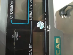 Весы торговые CAS ER 15 до 15 кг. рабочие, поверенные в 2025 г