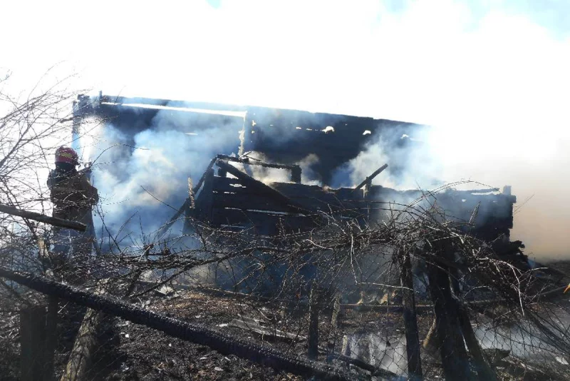 Пожар в деревне Лысая Горка