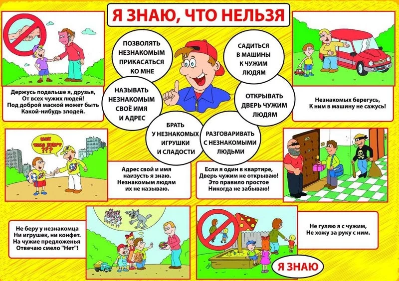Правила поведения с незнакомыми людьми для детей
