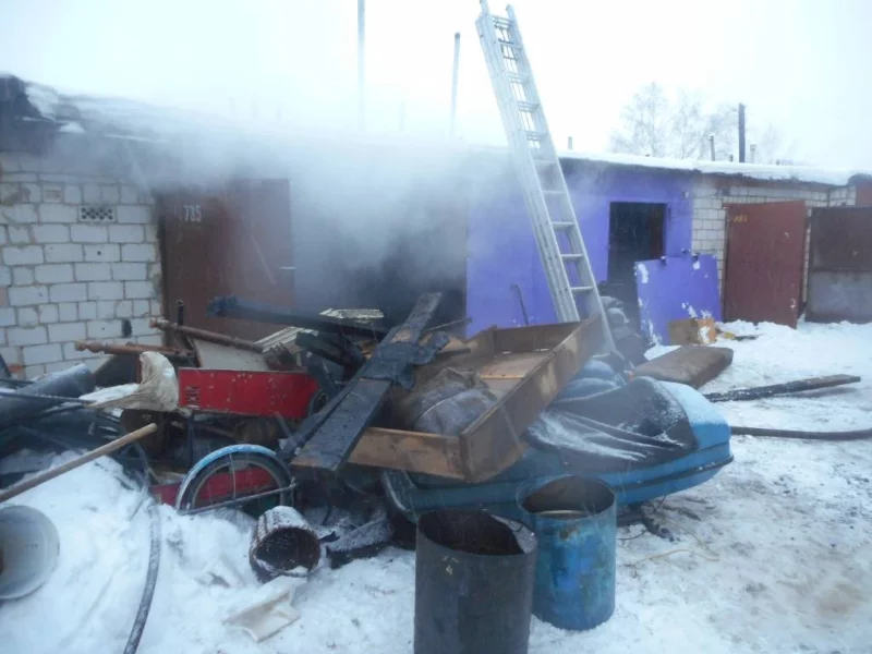 Пожар в гараже