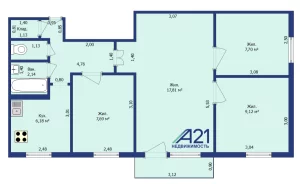 4х комнатная квартира по ул. Орджоникидзе, 32