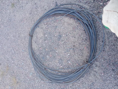 Трос стальной оцинкованный шестижильный диаметр 6 мм длина 40 метров,