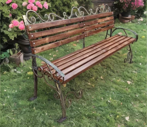 Кованная скамейка