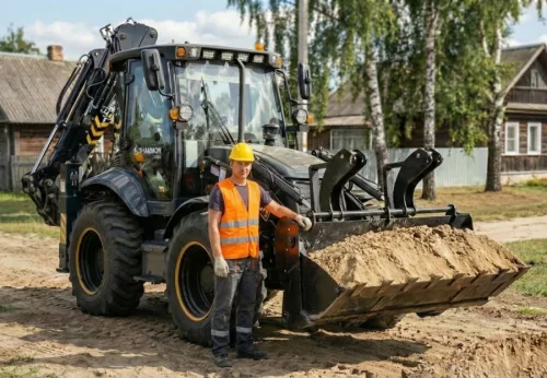 Аренда экскаватора погрузчика. С Машинистом и Доставкой