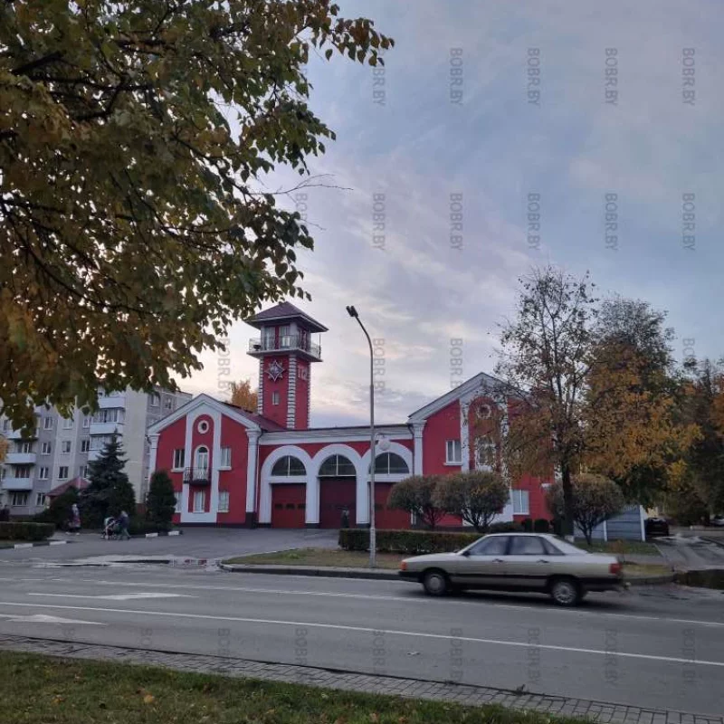 Пожарная часть на улице Октябрьской