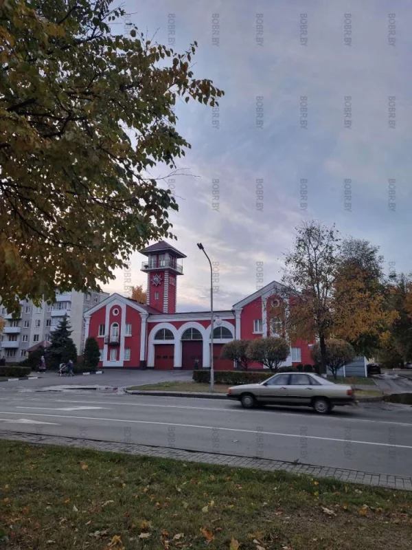 Пожарная часть на улице Октябрьской