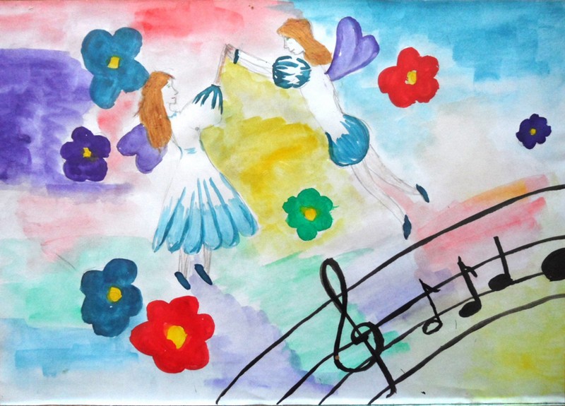 Выставка детского рисунка «Мы рисуем музыку»