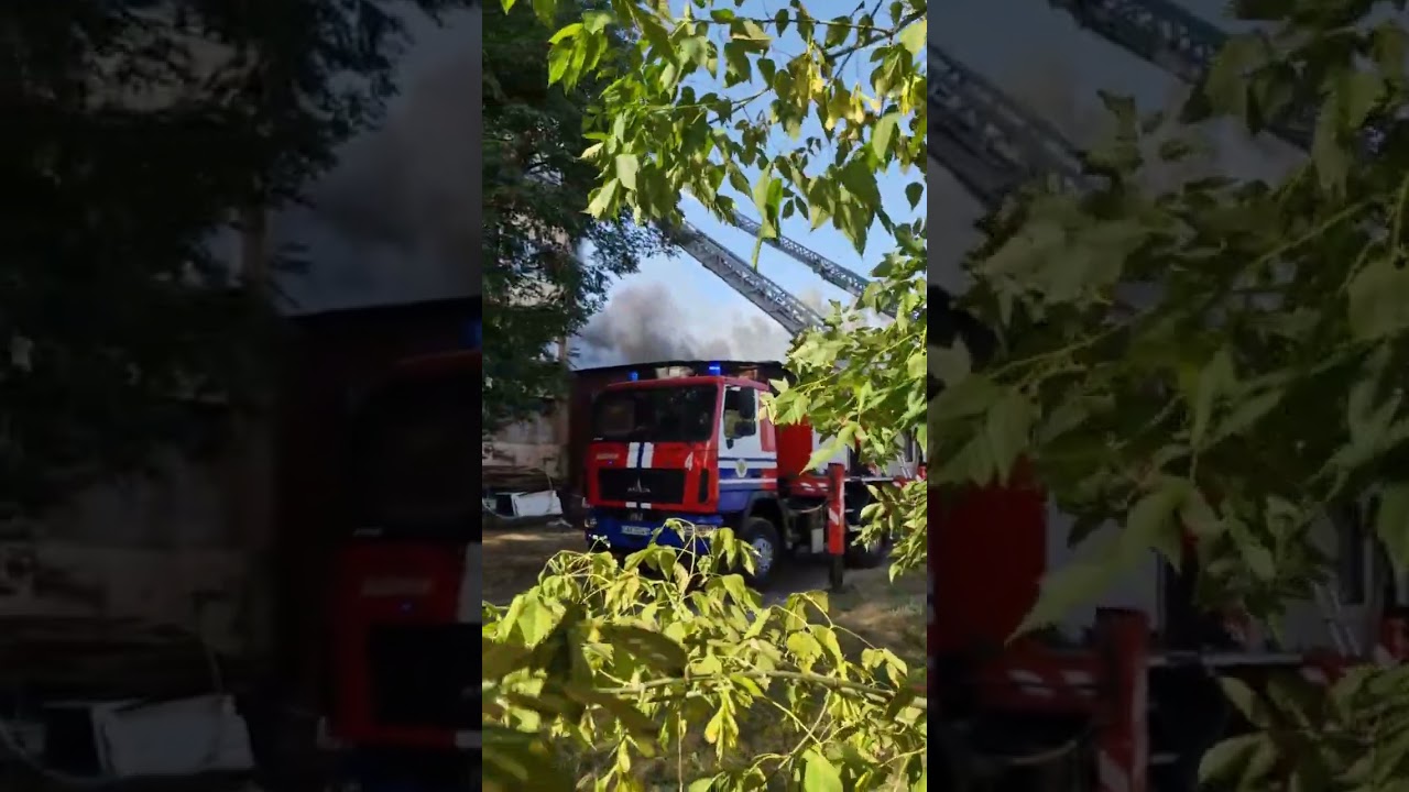 Горит кафе Авиатор в Киселевичах 14.09.25